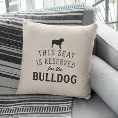 Reserved for the Bulldog Cushion