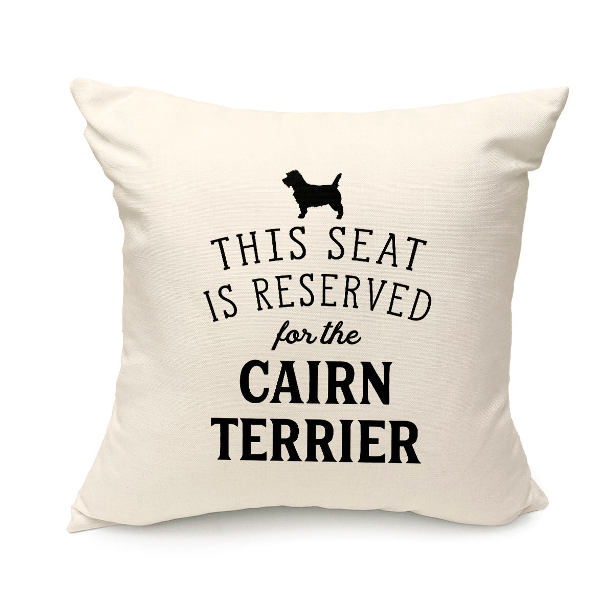 Reserved for the Cairn Terrier Cushion