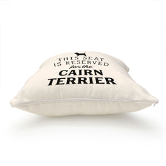 Reserved for the Cairn Terrier Cushion