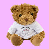 Teddy Bear Personalised Name - Cute Cat