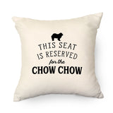 Reserved for the Chow Chow Cushion