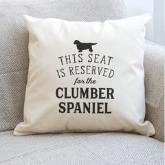 Reserved for the Clumber Spaniel Cushion