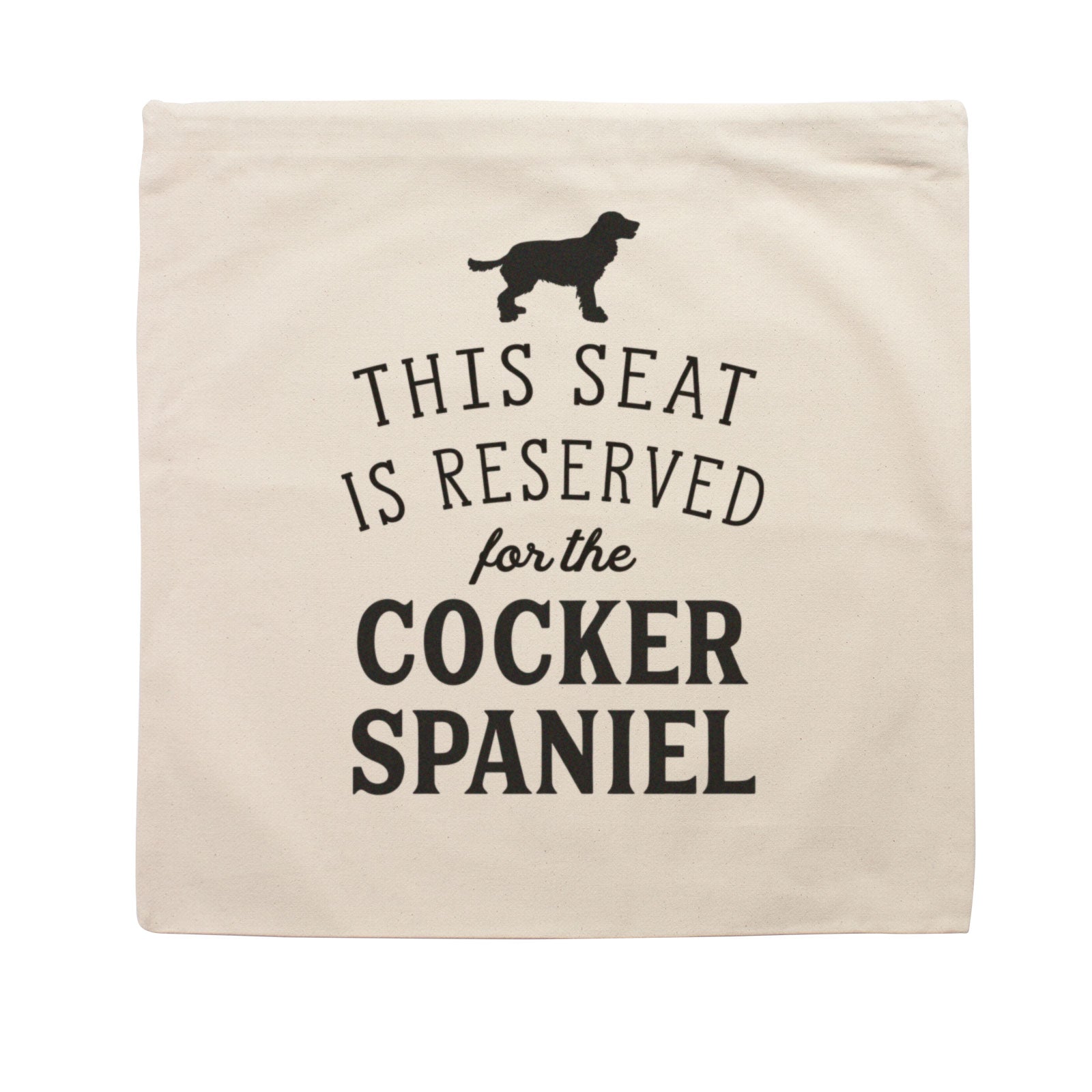 Reserved for the Cocker Spaniel Cushion Cover
