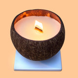 Natural coconut shell hand-poured soy wax scented candle