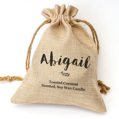 ABIGAIL - Toasted Coconut Bowl Candle – Soy Wax - Gift Present