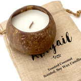 ABIGAIL - Toasted Coconut Bowl Candle – Soy Wax - Gift Present
