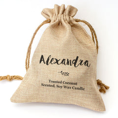 ALEXANDRA - Toasted Coconut Bowl Candle – Soy Wax - Gift Present