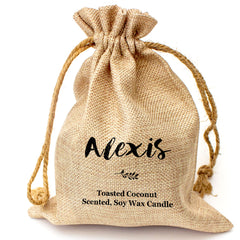 ALEXIS - Toasted Coconut Bowl Candle – Soy Wax - Gift Present