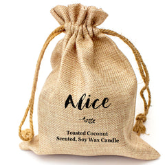 ALICE - Toasted Coconut Bowl Candle – Soy Wax - Gift Present