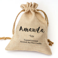 AMANDA - Toasted Coconut Bowl Candle – Soy Wax - Gift Present