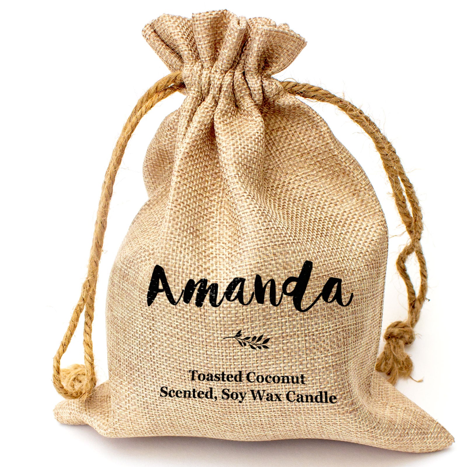 AMANDA - Toasted Coconut Bowl Candle – Soy Wax - Gift Present