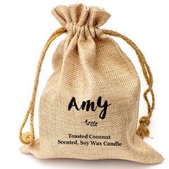 AMY - Toasted Coconut Bowl Candle – Soy Wax - Gift Present