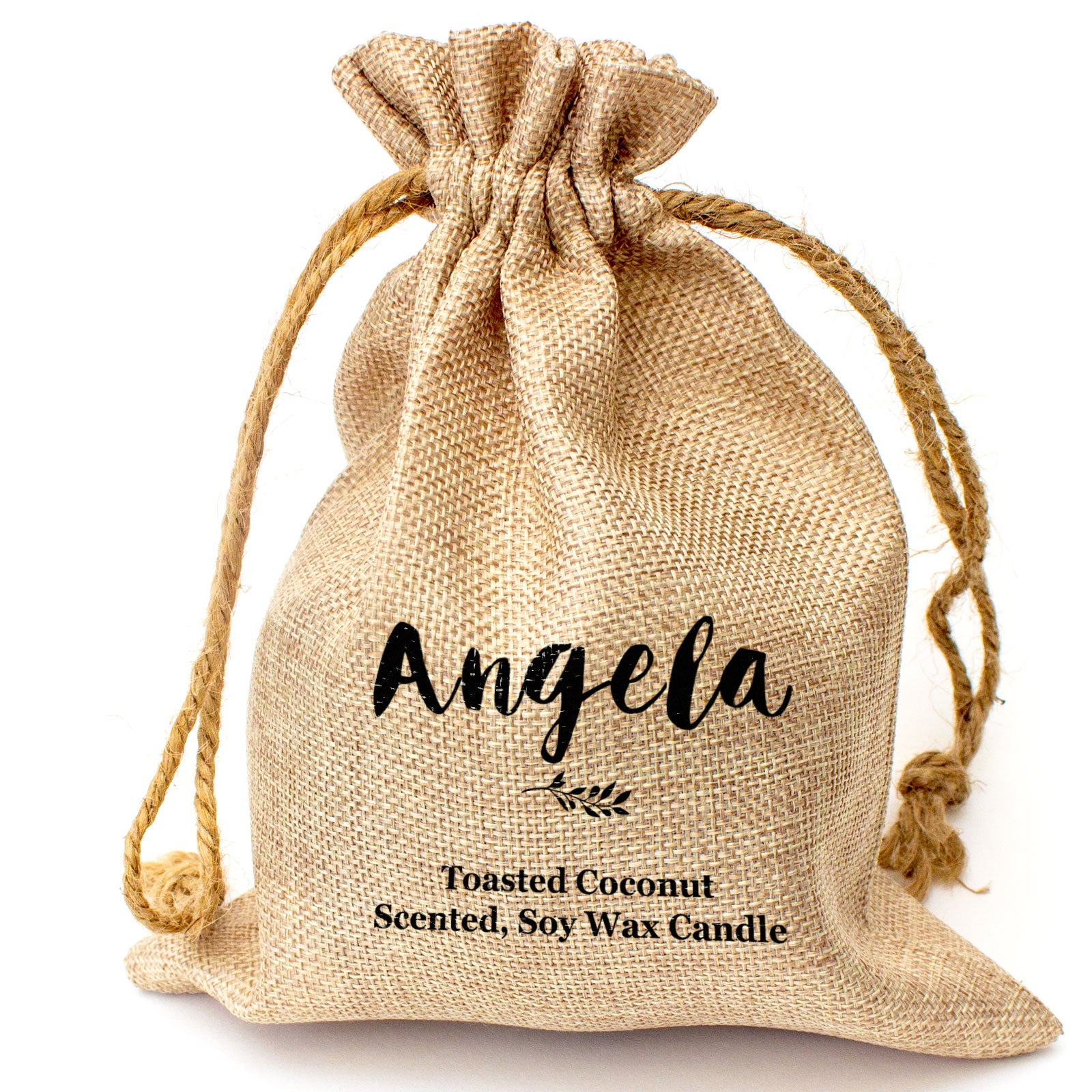 ANGELA - Toasted Coconut Bowl Candle – Soy Wax - Gift Present