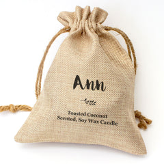 ANN - Toasted Coconut Bowl Candle – Soy Wax - Gift Present