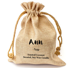 ANN - Toasted Coconut Bowl Candle – Soy Wax - Gift Present