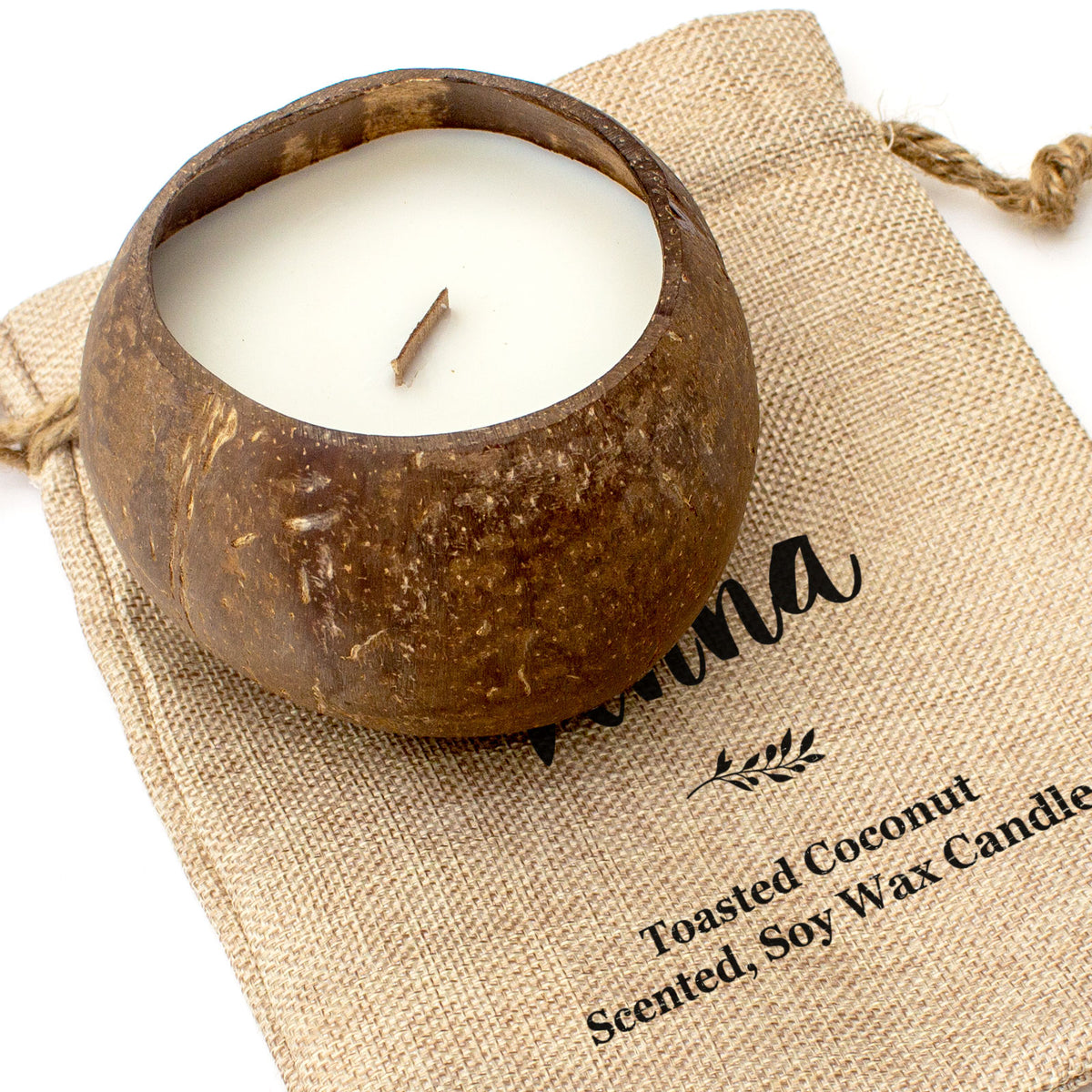 ANNA - Toasted Coconut Bowl Candle – Soy Wax - Gift Present