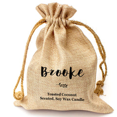 BROOKE - Toasted Coconut Bowl Candle – Soy Wax - Gift Present