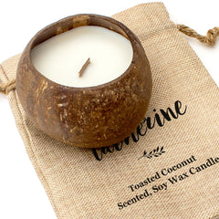 CATHERINE - Toasted Coconut Bowl Candle – Soy Wax - Gift Present