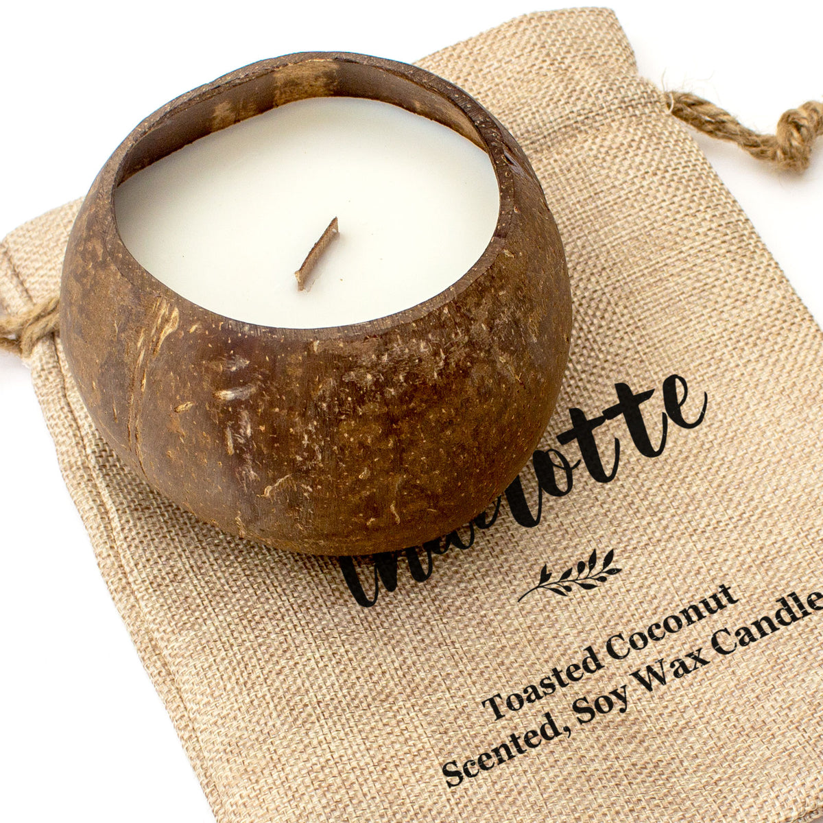 CHARLOTTE - Toasted Coconut Bowl Candle – Soy Wax - Gift Present