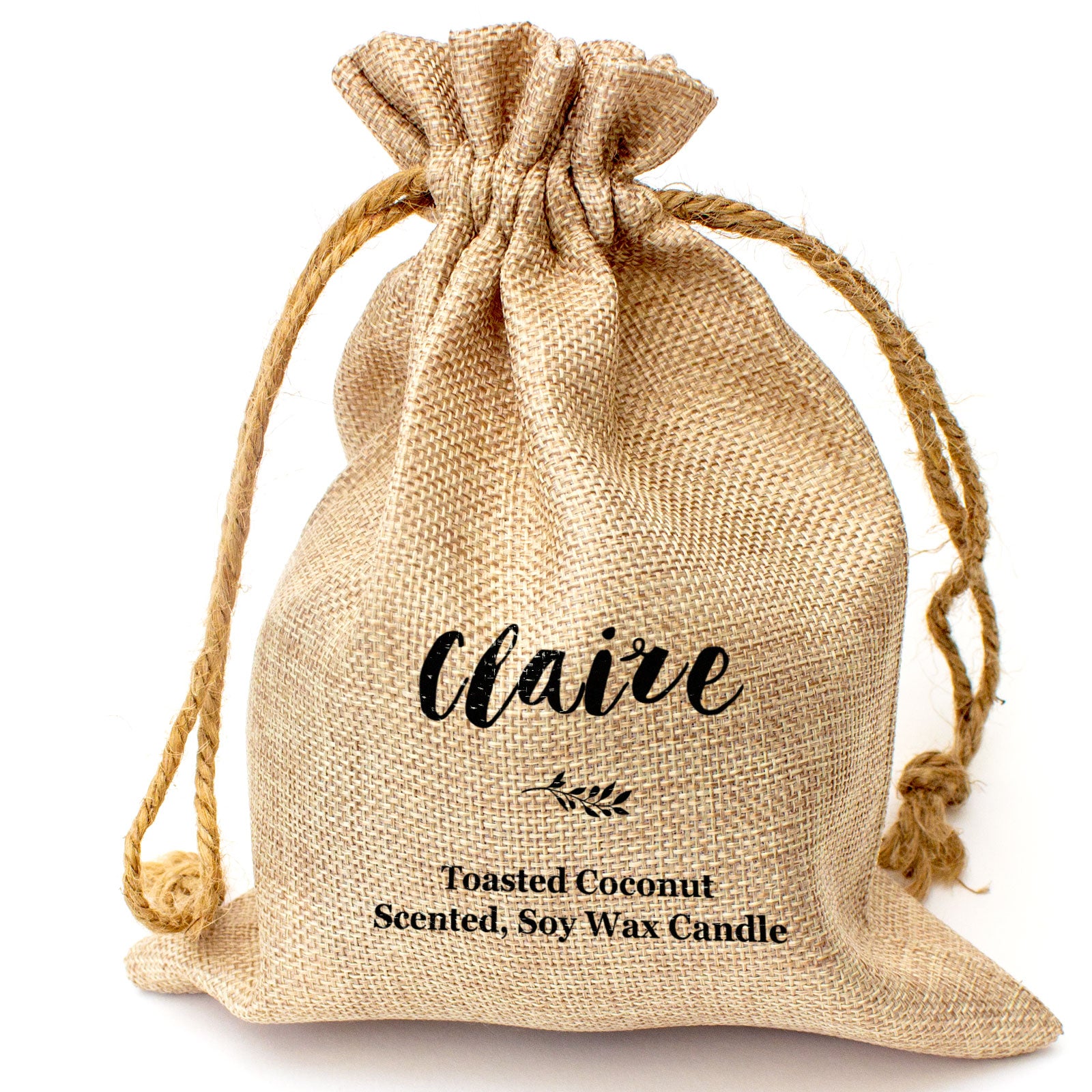 CLAIRE - Toasted Coconut Bowl Candle – Soy Wax - Gift Present