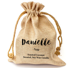 DANIELLE - Toasted Coconut Bowl Candle – Soy Wax - Gift Present