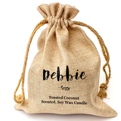 DEBBIE - Toasted Coconut Bowl Candle – Soy Wax - Gift Present