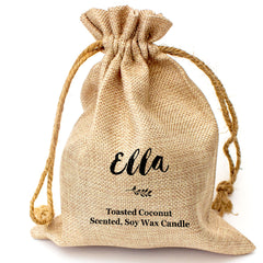 ELLA - Toasted Coconut Bowl Candle – Soy Wax - Gift Present