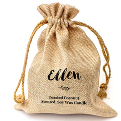 ELLEN - Toasted Coconut Bowl Candle – Soy Wax - Gift Present