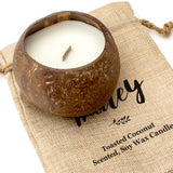 HAILEY - Toasted Coconut Bowl Candle – Soy Wax - Gift Present