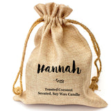 HANNAH - Toasted Coconut Bowl Candle – Soy Wax - Gift Present