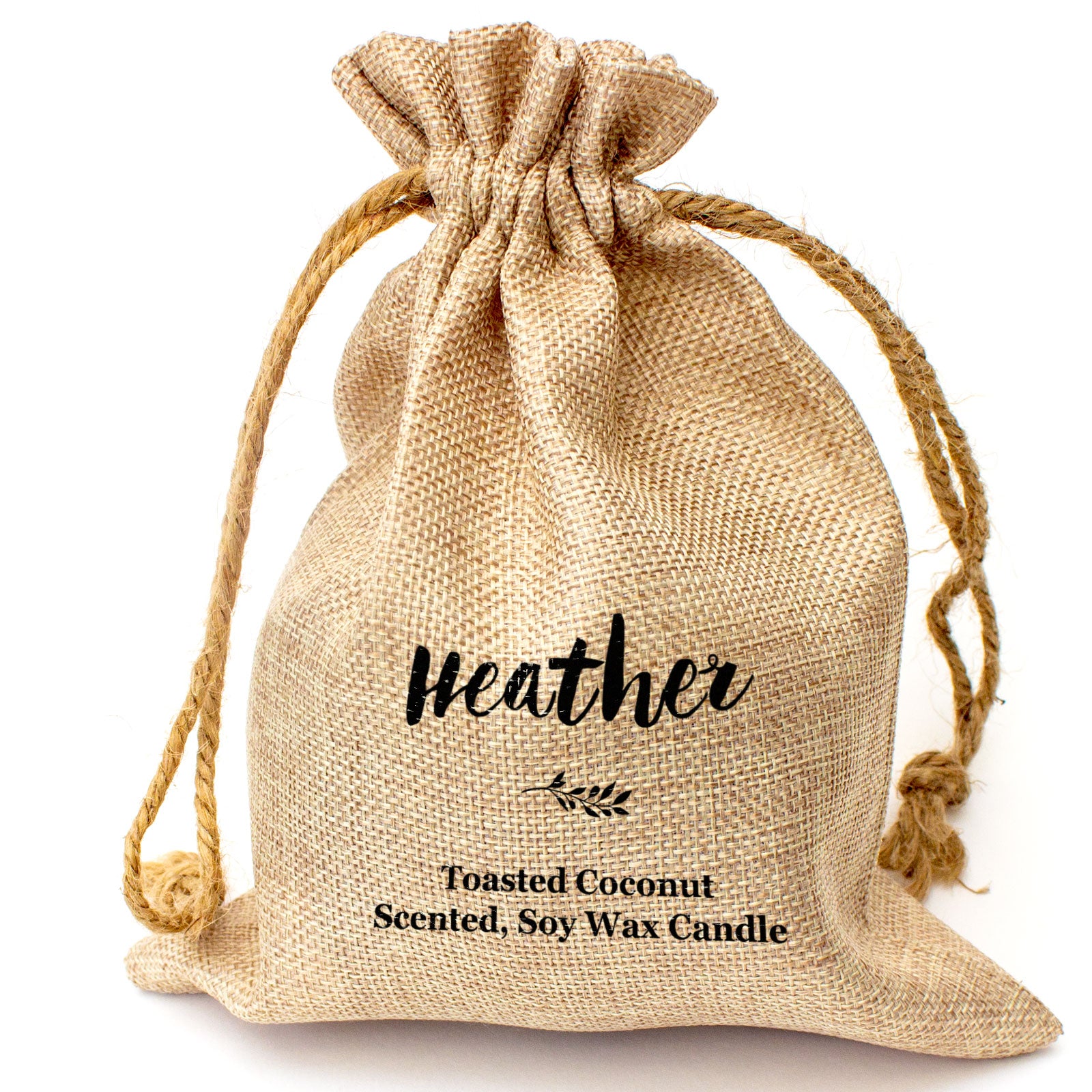HEATHER - Toasted Coconut Bowl Candle – Soy Wax - Gift Present