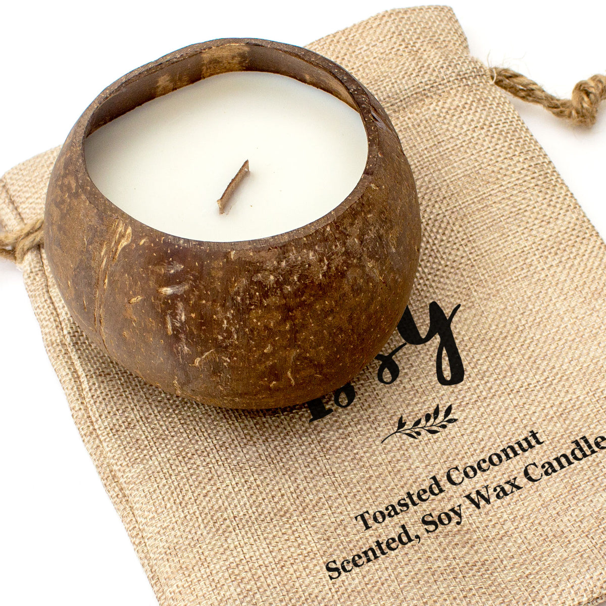 ISSY - Toasted Coconut Bowl Candle – Soy Wax - Gift Present