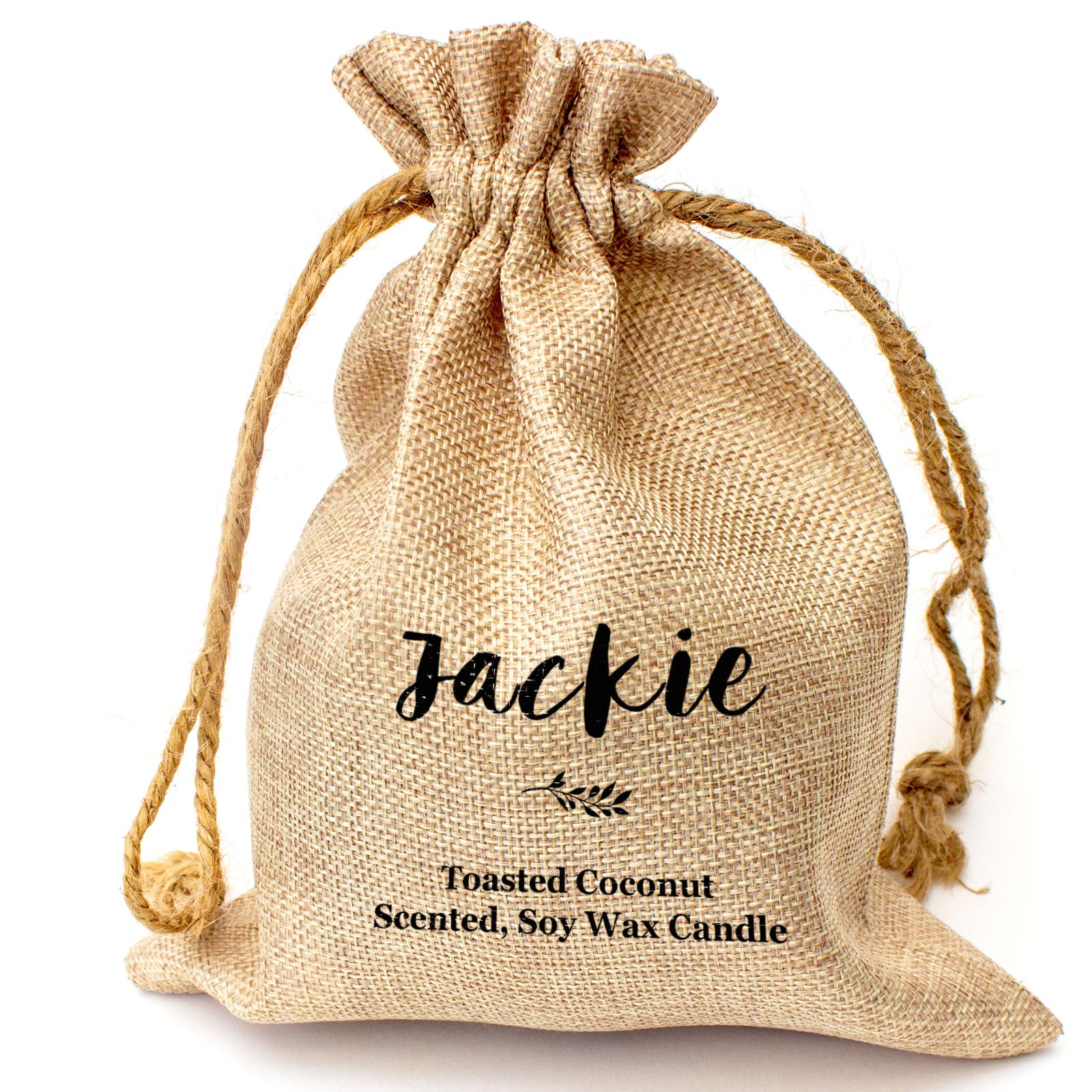 JACKIE - Toasted Coconut Bowl Candle – Soy Wax - Gift Present
