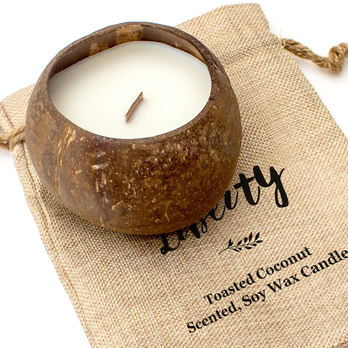 LIBERTY - Toasted Coconut Bowl Candle – Soy Wax - Gift Present