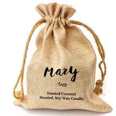 MARY - Toasted Coconut Bowl Candle – Soy Wax - Gift Present