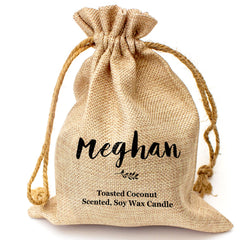 MEGHAN - Toasted Coconut Bowl Candle – Soy Wax - Gift Present
