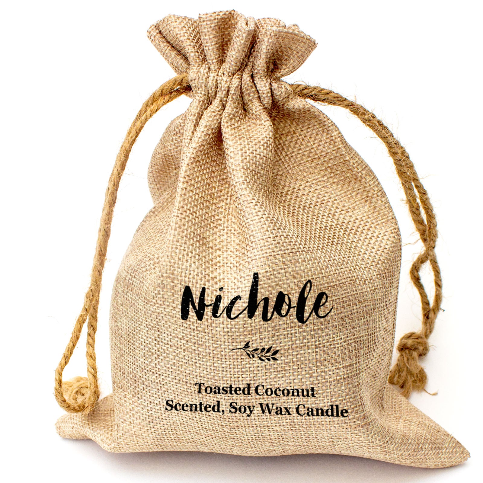 NICHOLE - Toasted Coconut Bowl Candle – Soy Wax - Gift Present
