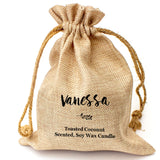 VANESSA - Toasted Coconut Bowl Candle – Soy Wax - Gift Present
