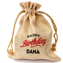 HAPPY BIRTHDAY DANA - Toasted Coconut Bowl Candle – Soy Wax - Gift Present