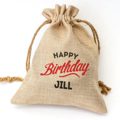 HAPPY BIRTHDAY JILL - Toasted Coconut Bowl Candle – Soy Wax - Gift Present