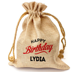 HAPPY BIRTHDAY LYDIA - Toasted Coconut Bowl Candle – Soy Wax - Gift Present
