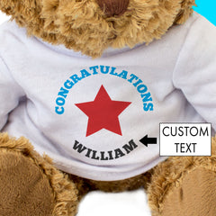 Congratulations Personalised Bear