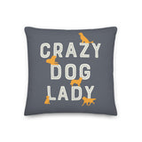 CRAZY DOG LADY - Funny Golden Retriever - Cushion