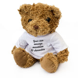 Custom Message Personalised Teddy Bear
