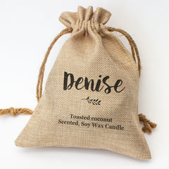 DENISE - Toasted Coconut Bowl Candle – Soy Wax - Gift Present