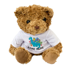 Teddy Bear Personalised Name - Dinosaur Design