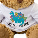 Teddy Bear Personalised Name - Dinosaur Design