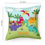 Personalised Dinosaur Cushion For Kids