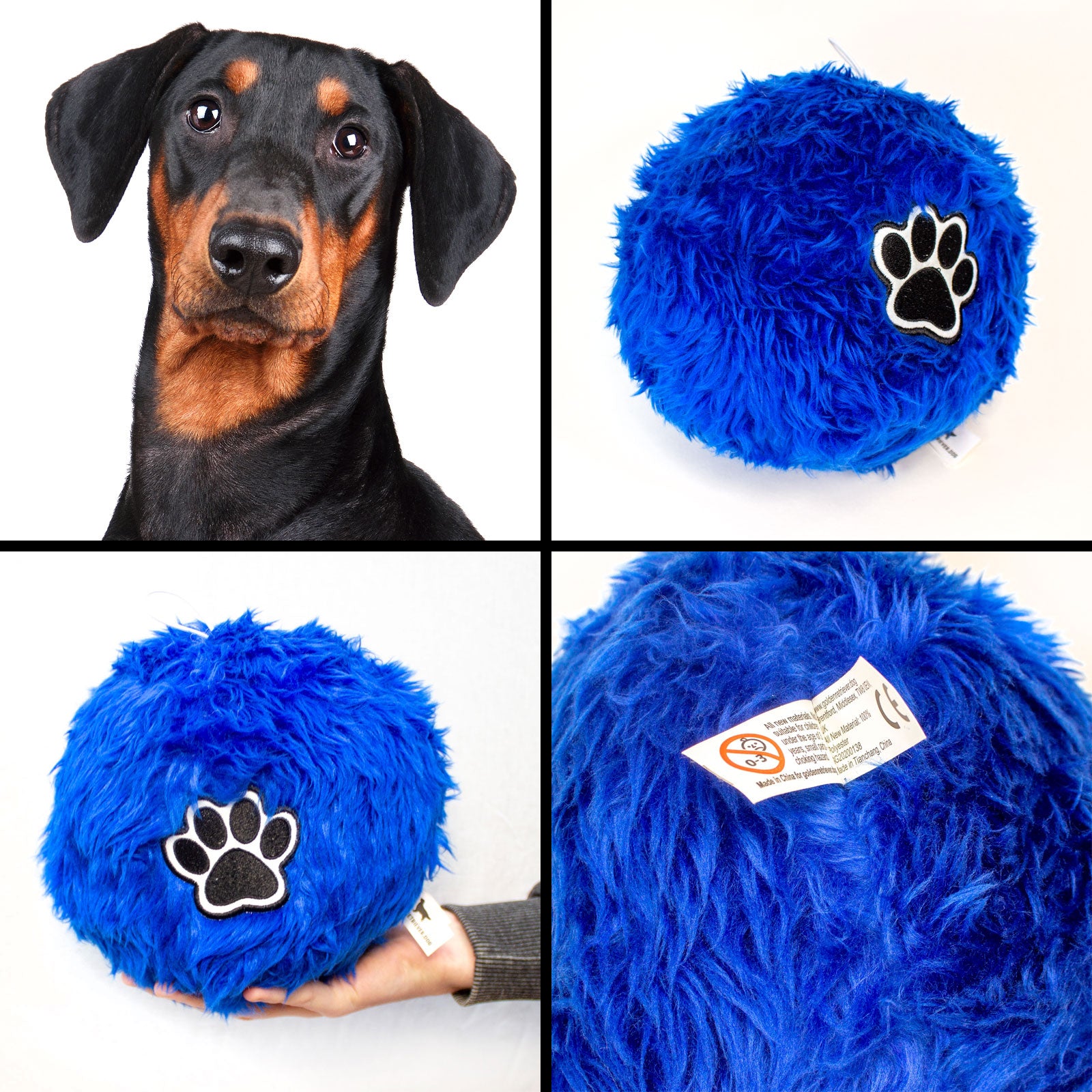 Soft Fluffy Ball For Doberman Dogs - Large Size