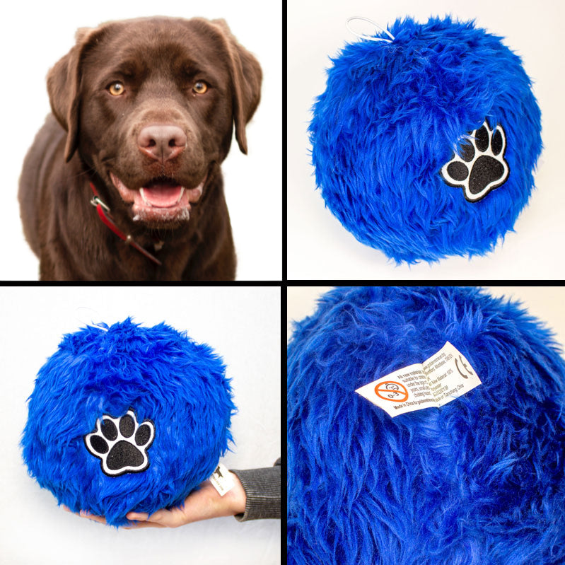 Soft Fluffy Dog Ball For Chocolate Labrador - Large Size